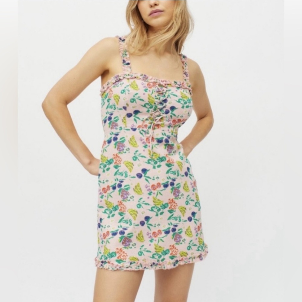 Urban Outfitters Robin Lace-Up Mini Dress